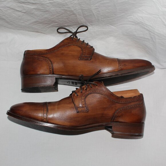Johnston & Murphy Cap Toe Oxford Laceup Brown Italian Leather Men\'s Size 11 main image 6